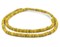 The Bead Chest Vintage-Style Yellow Java Glass Button Beads (8mm)